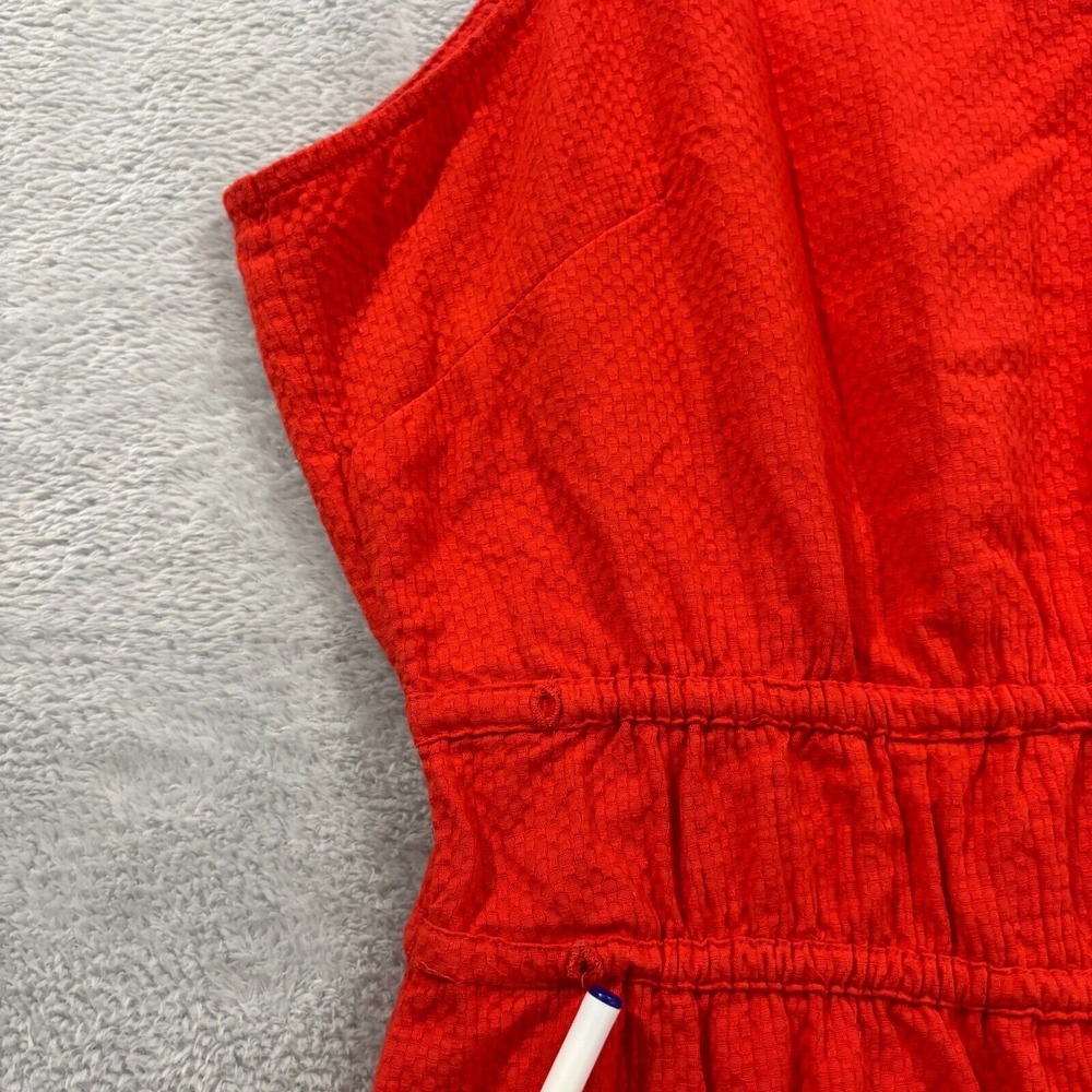 Faherty V-Neck Sleeveless Maxi Dress in Bright Red - Picture 8 of 13